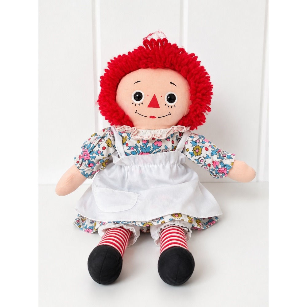 Vintage Knickerbocker Raggedy Ann 13" Doll Circa 1981 Late Knickerbocker Era